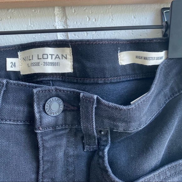 NWT Nili Lotan High Waisted Skinny Jeans - Picture 6 of 6